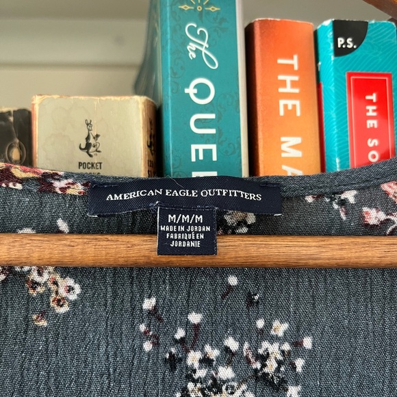 American Eagle Boho Front Bow Blouse - Picture 3 of 4